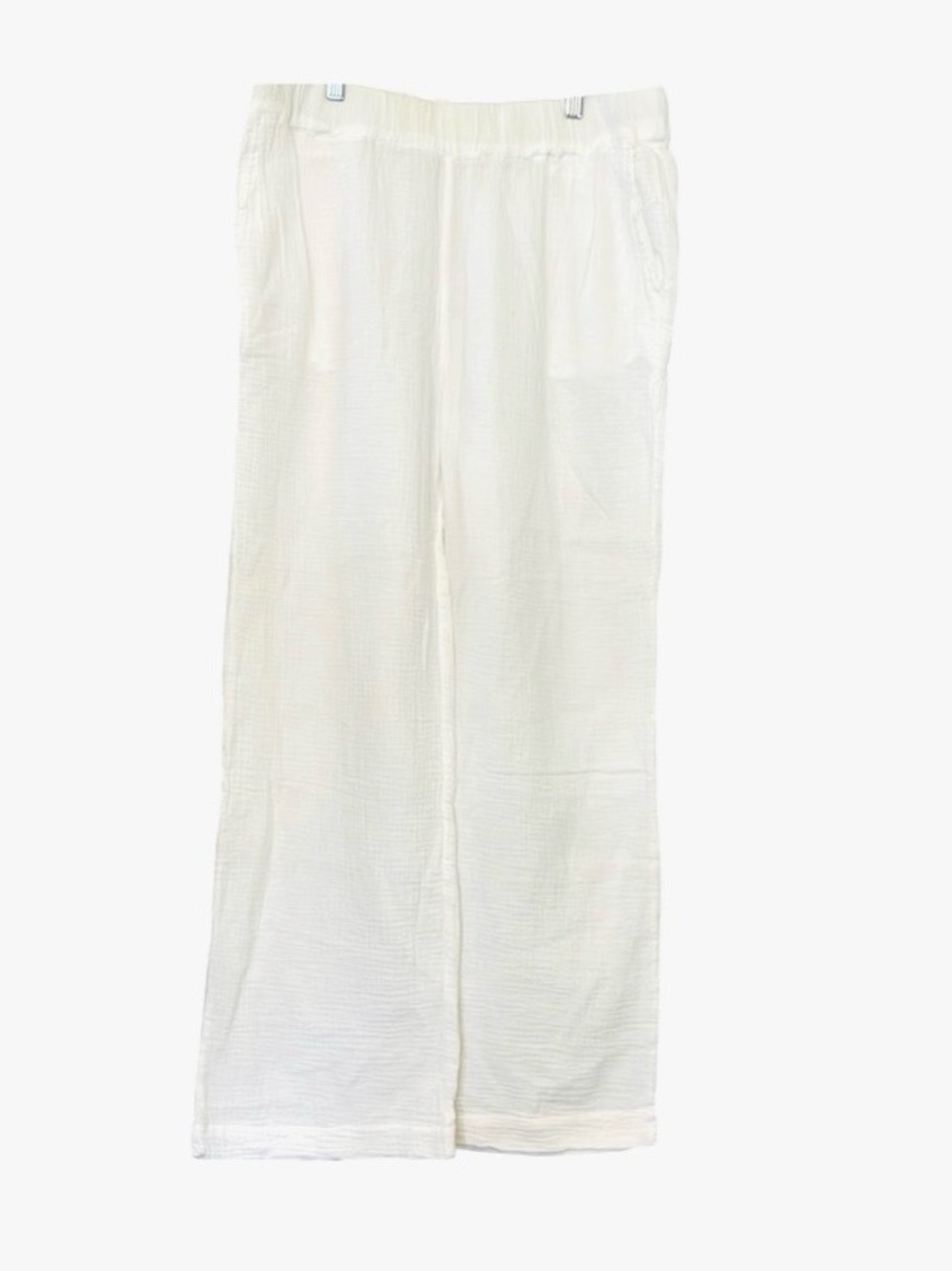 Faherty 100% Organic Cotton White Pants Size Large